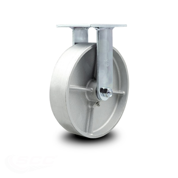8 Inch Semi Steel Wheel Rigid Caster with Ball Bearing